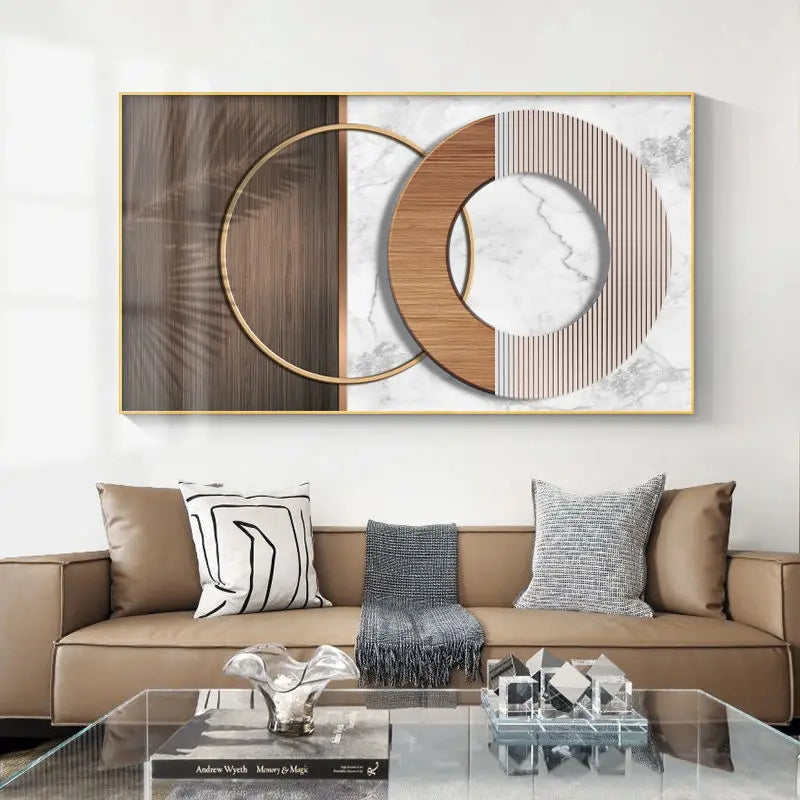 Moderne Ästhetik Abstrakte Sonne & Mond Wandkunst Feine Kunst Leinwanddrucke Bilder für luxuriöses Loft Wohnzimmer Esszimmer Lifestyle Kunst Dekor | Karnz