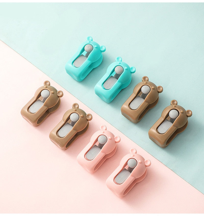 4 Stück Bär Rutschfeste Bettclips | Karnz