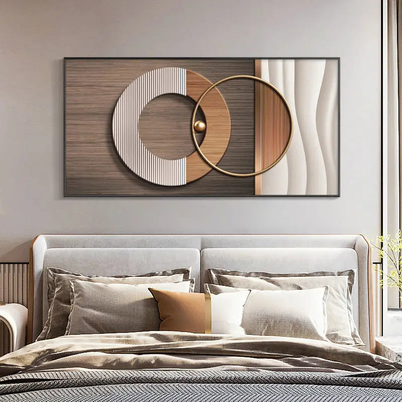 Moderne Ästhetik Abstrakte Sonne & Mond Wandkunst Feine Kunst Leinwanddrucke Bilder für luxuriöses Loft Wohnzimmer Esszimmer Lifestyle Kunst Dekor | Karnz