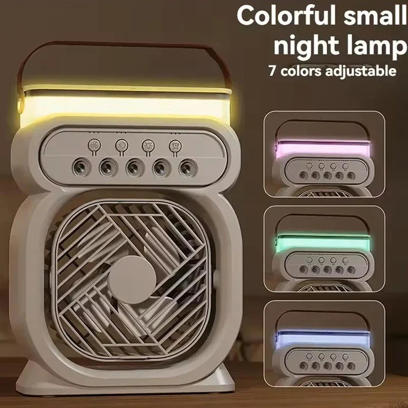 3in1 Luftkühler LED Nachttischlampe Luftbefeuchter Ventilator | Karnz