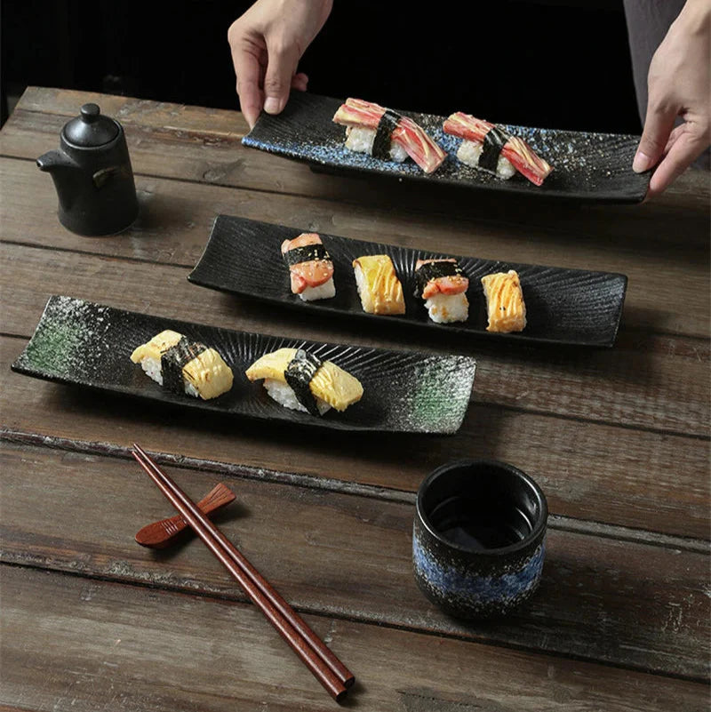 Minimalistische Sushi Teller Karnz