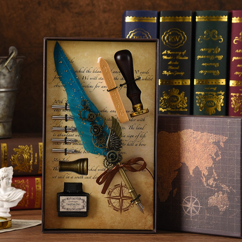 Karnz | Phoenix Feather Mechanik Kalligrafie Stift Set