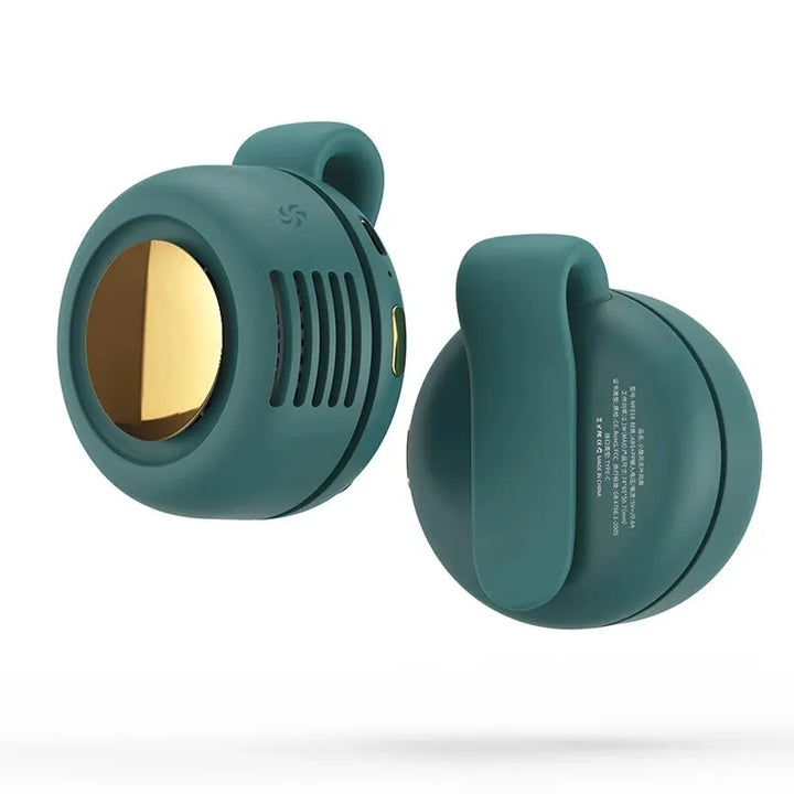 Whirlwind bladloser Ventilator – Tragbarer USB-ladbarer Mini-Ventilator mit Knopfdesign, geräuschlos für Zuhause und Reisen im Freien | Karnz