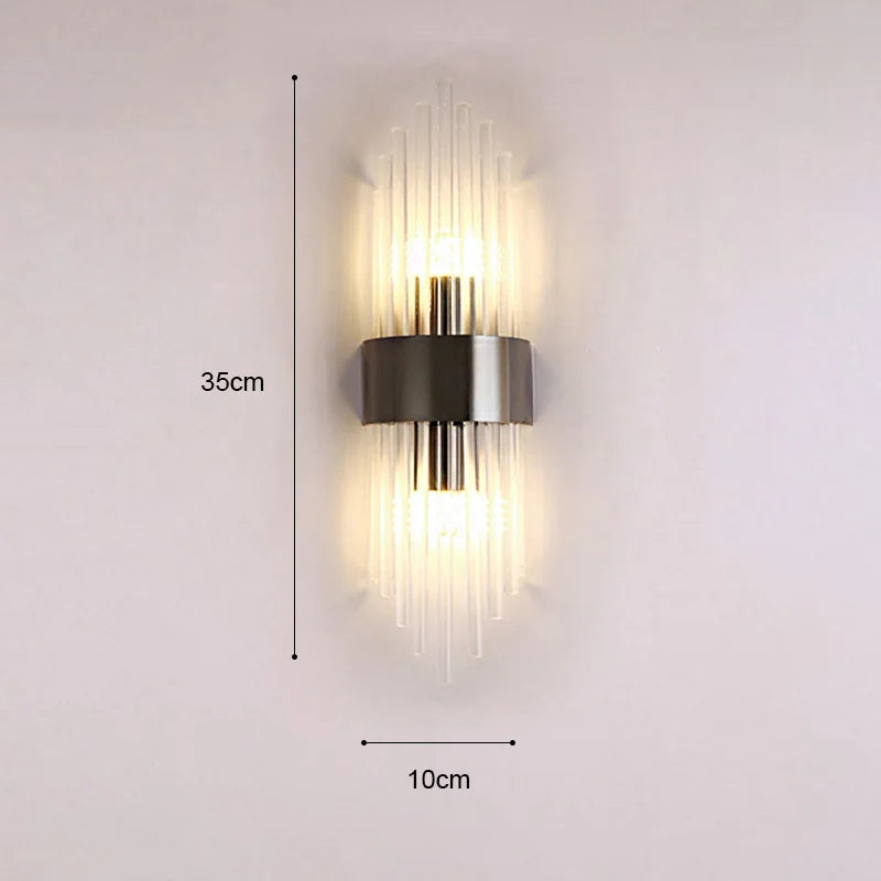 GoldenLuxe Elegante LED-Wandleuchte | Luxuriöses Design in Gold | Stilvolle Wandbeleuchtung