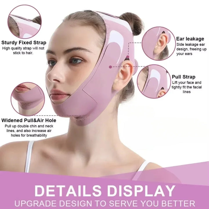 Karnz | V-Lifting Maske FaceForm | 360° Gesichtsstraffung | Atmungsaktiv & Elastisch | Für Damen & Herren