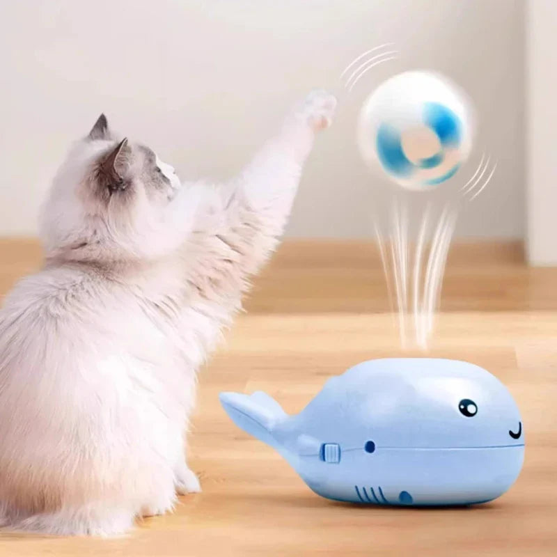 Interaktives Gehen Katze Spielzeug mit schwebendem Ball Schüssel