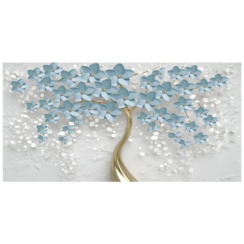 Abstract Floral Big Blossom Petal Tree Wandkunst Feine Kunst Leinwanddrucke Bild Für Wohnzimmer Schlafzimmer Salon Kunst Dekor | Karnz