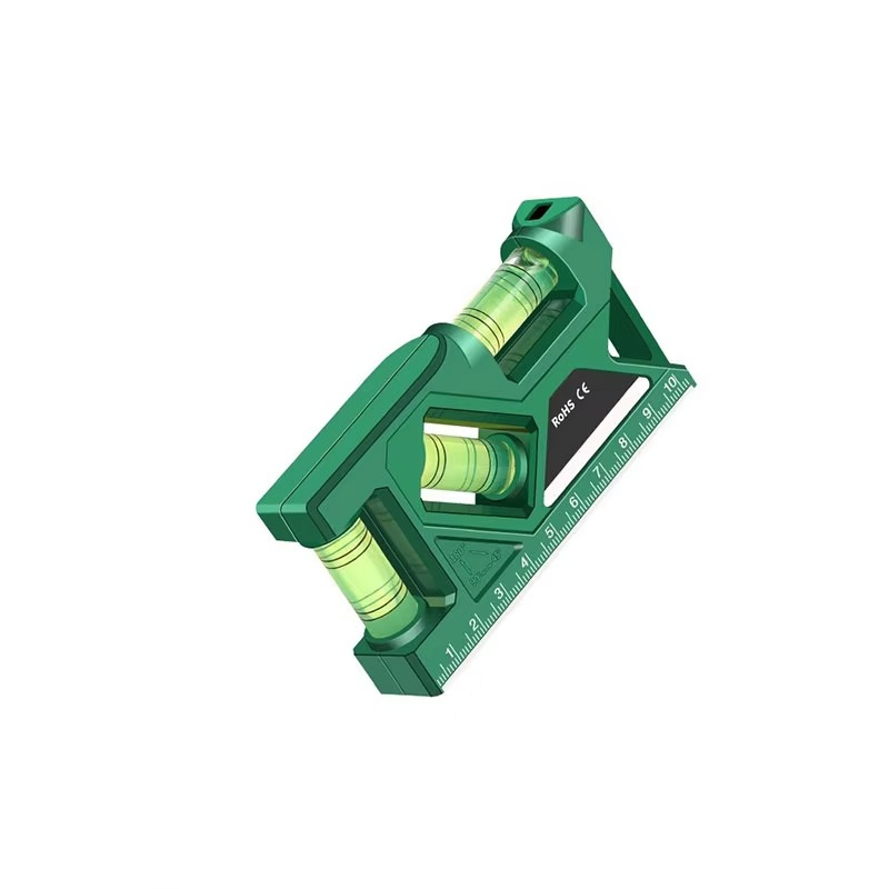 Präzisions-Taschenwasserwaage mit Magnetfuß und Winkelmesser