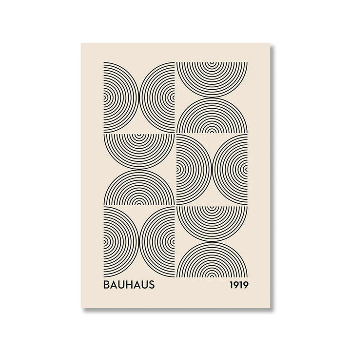 Vintage Retro Geometric Abstract Bauhaus Expo Kunst Galerie Poster Wandkunst Feine Kunst Leinwanddrucke Bilder Für Wohnzimmer Esszimmer Home Office Dekor | Karnz