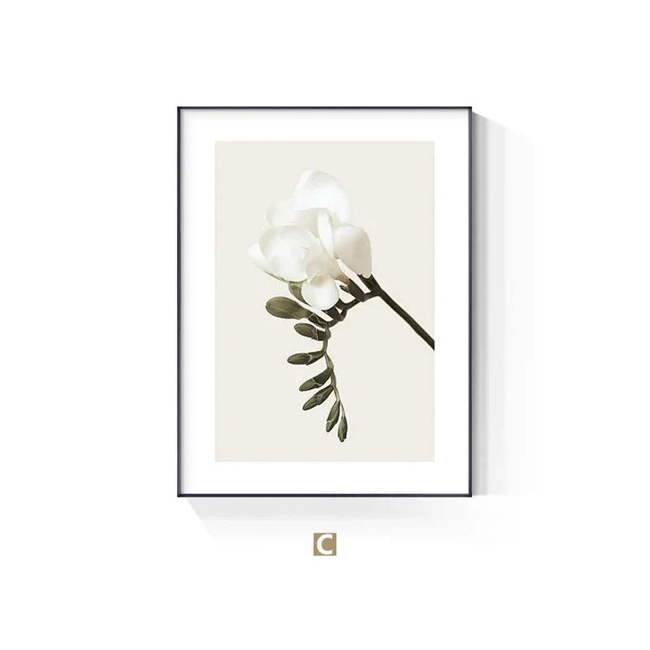 Minimalistische abstrakte florale Wandkunst Fine-Art-Leinwanddrucke inspirierendes Zitat Poster Galerie Wandbilder für Wohnzimmer Schlafzimmer Kunstdékor