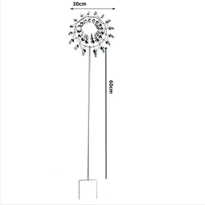 Karnz | Windmühle Spinner | Einzigartiges windbetriebenes Gartendekor aus Metall