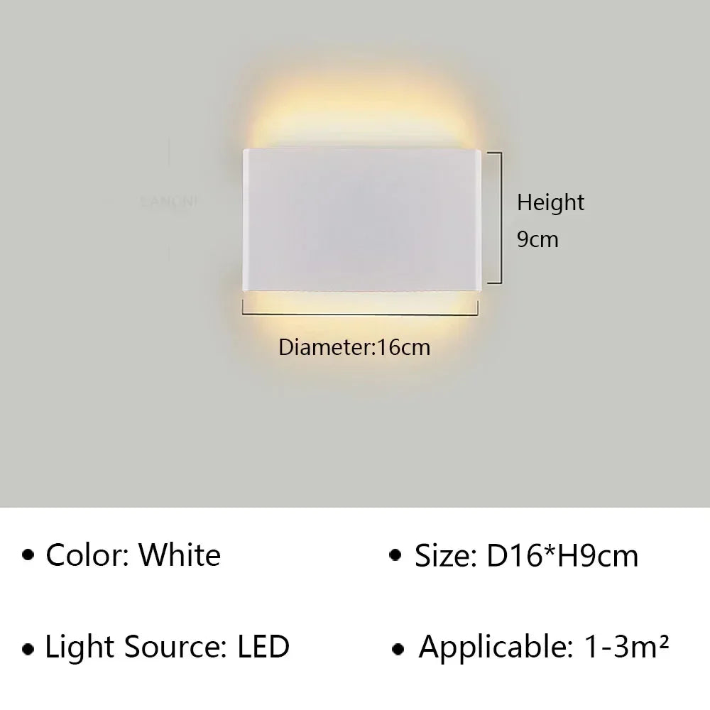 Karnz | LumiEra Moderne LED Wandleuchte | Stilvolles Design | Warmweißes Licht für Schlafzimmer, Flur & Badezimmer