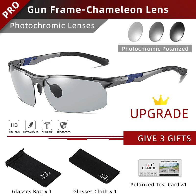Photochrome Sonnenbrille mit polarisierten Gläsern | Karnz