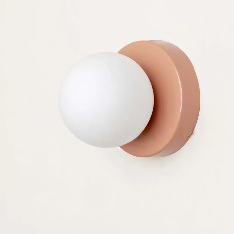 LumiGlobe – Moderne Wandleuchte mit Glasblock im Mid-Century-Stil