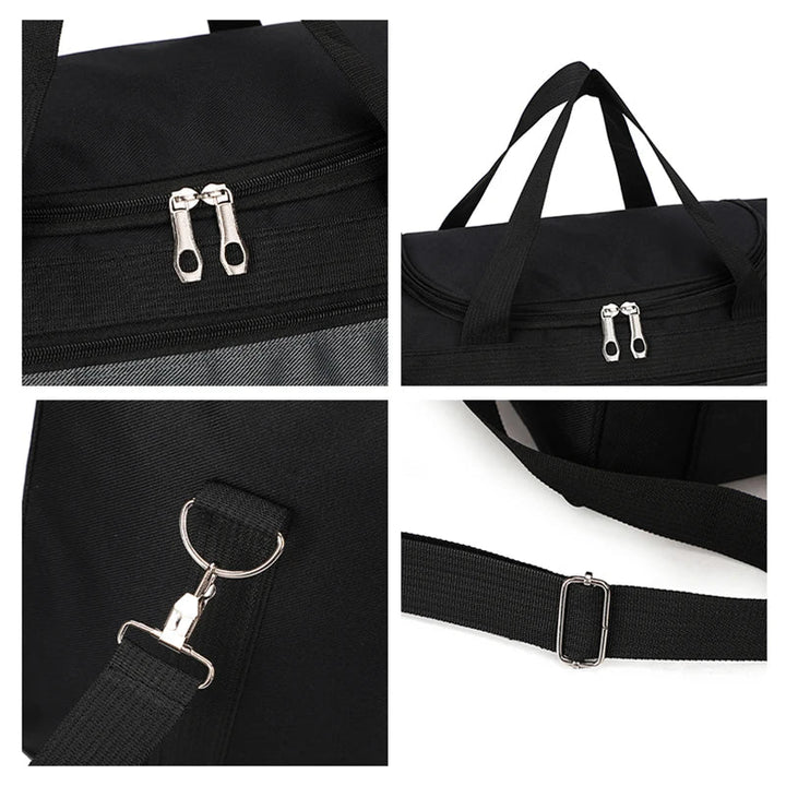 Karnz | Travinero Faltbare Reisetasche Herren | Große Kapazität | Wasserdichte Schultertasche für Geschäftsreisen & Kurztrips | Sport- & Freizeittasche
