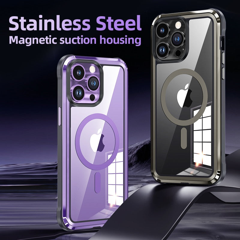 Karnz | Magische Rüstung Magnetisches Lade-iPhone-Hülle