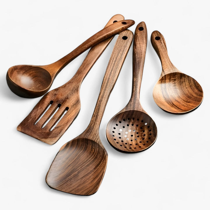 EcoWood Holzbesteckset mit 10 Teilen Karnz
