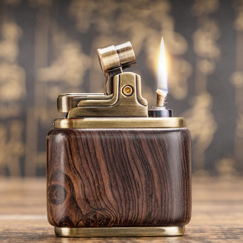 Holz Vintage Funken Petroleum Feuerzeug | Karnz