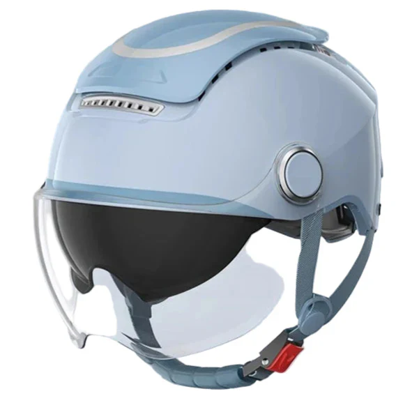 Offener Motorradhelm mit Doppelvisier und atmungsaktivem Sommerdesign – RiderMax