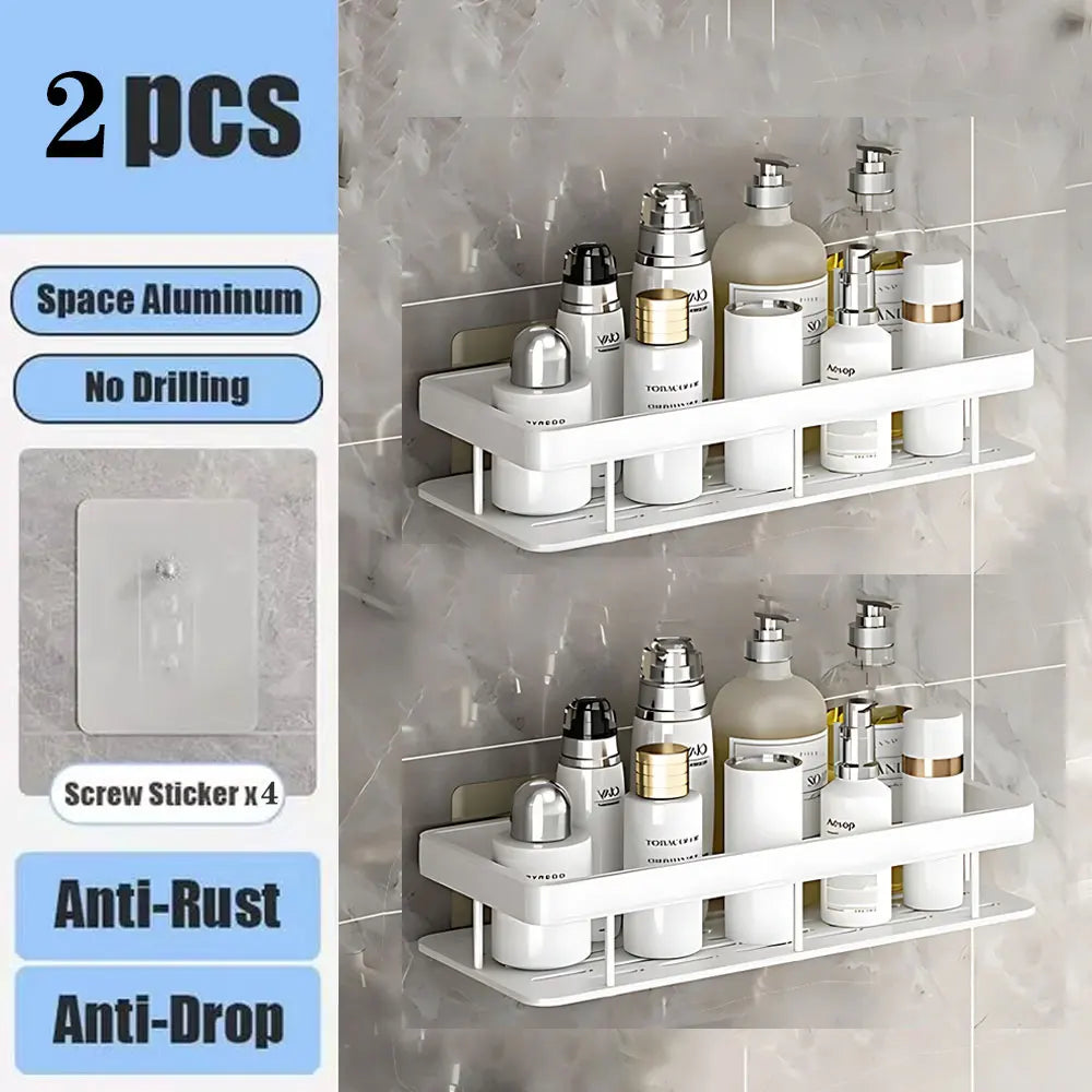 Duschregal ohne Bohren Aluminium | Karnz