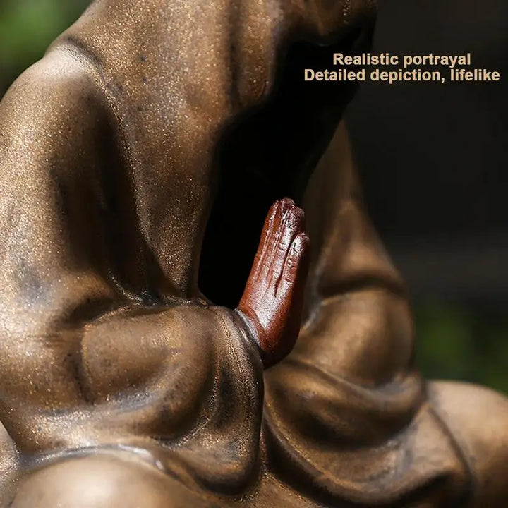 Meditative Mönch Räuchergefäß