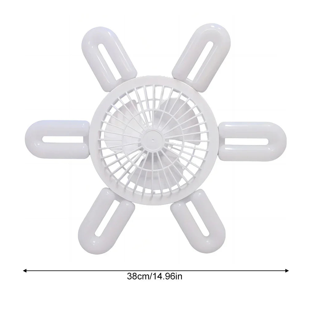 Silent Adjustable Remote Control Ceiling Foldable Fan Lamp | Karnz