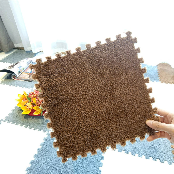DIY Winter Plush Puzzle Mat | Karnz