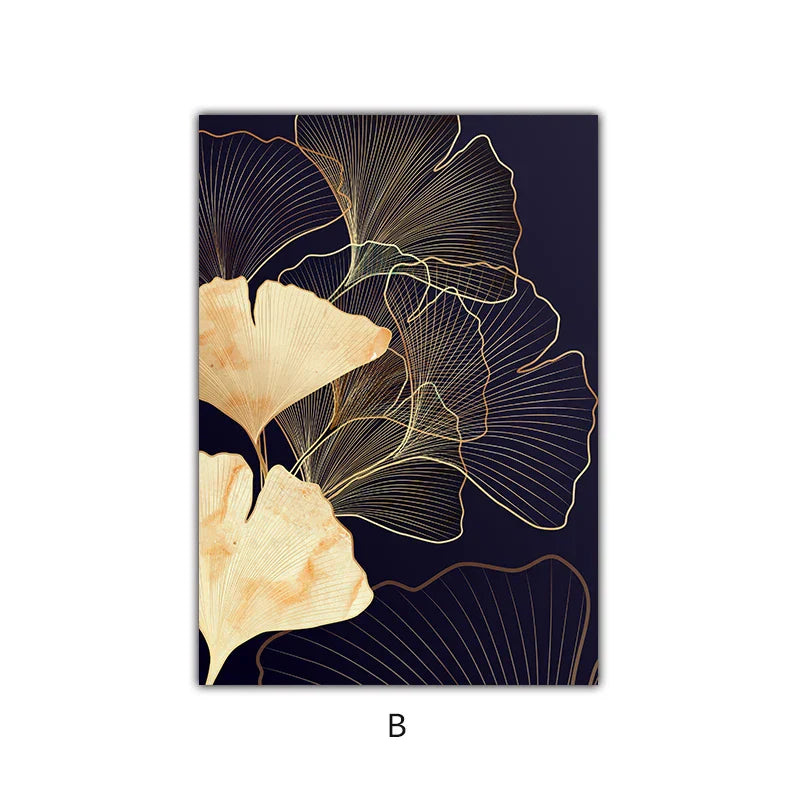 Abstrakte Botanische Tropische Blaue Aubergine Florale Wandkunst Feine Kunst Leinwanddrucke Bilder Für Wohnzimmer Schlafzimmer Hotelzimmer Dekor | Karnz