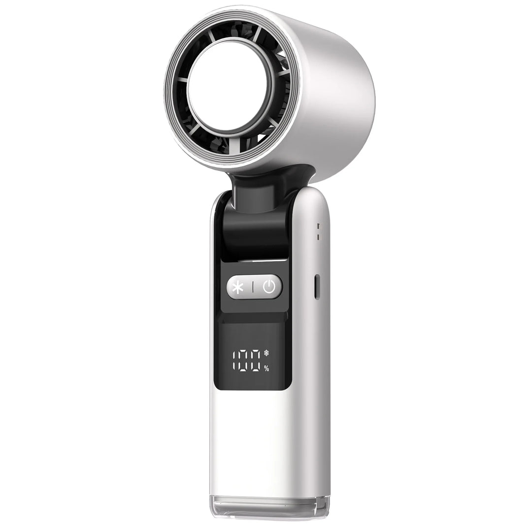 Mini-Handventilator mit 100 Windstufen und digitalem Display | Karnz