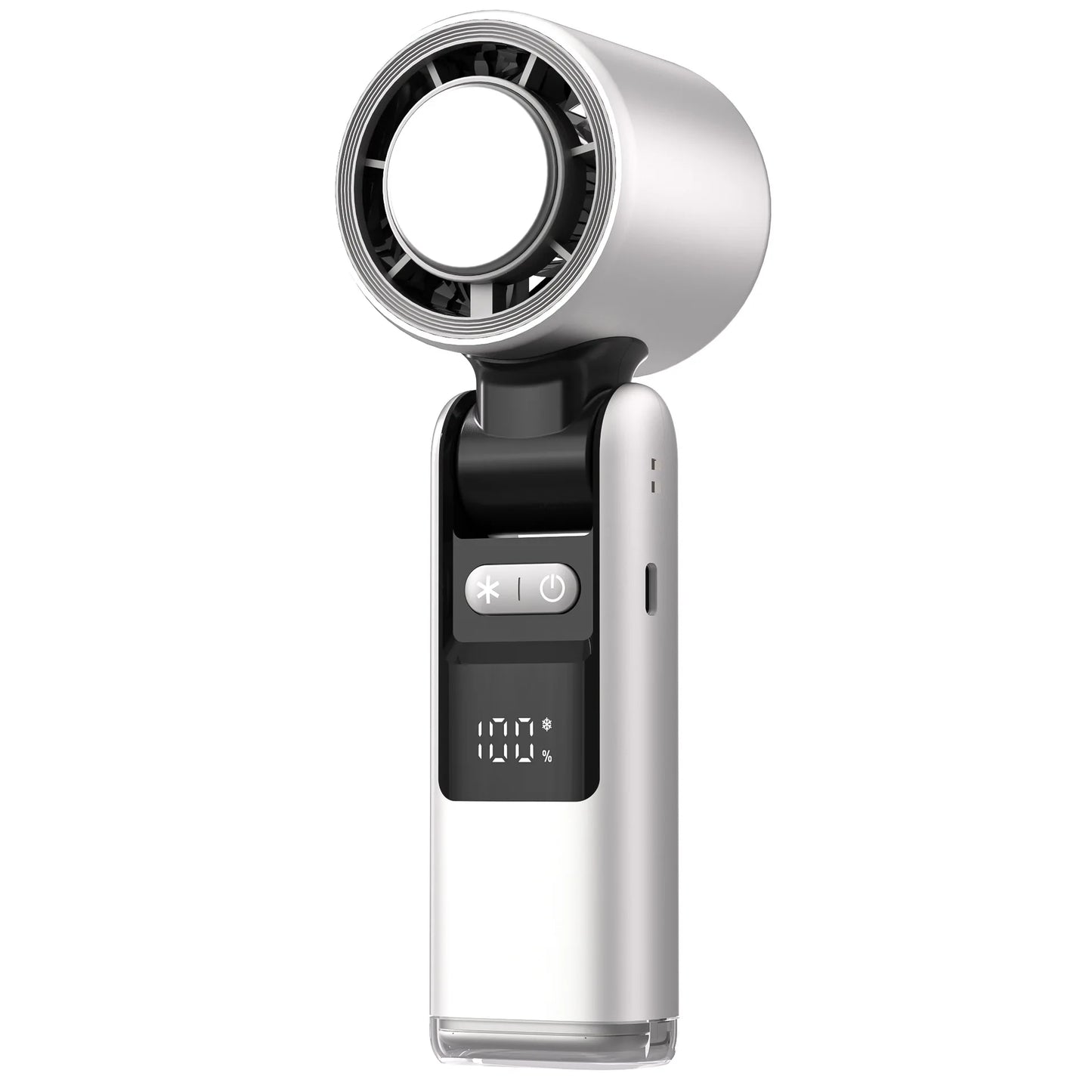 Mini-Handventilator mit 100 Windstufen und digitalem Display | Karnz
