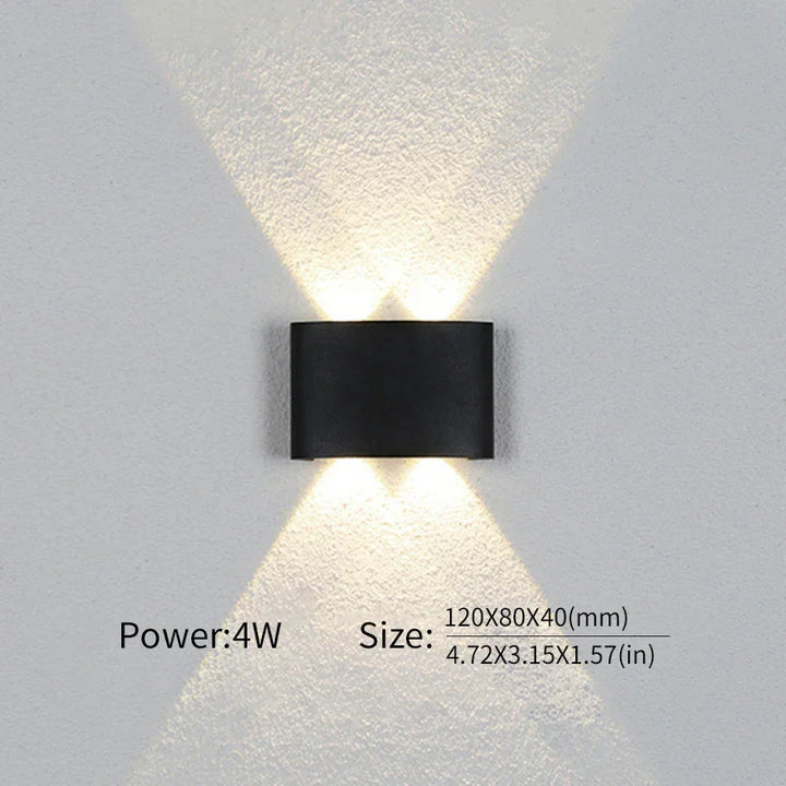 Moderne Beleuchtung, Innen- oder Außenbereich: Die vielseitige LED-Wandleuchte