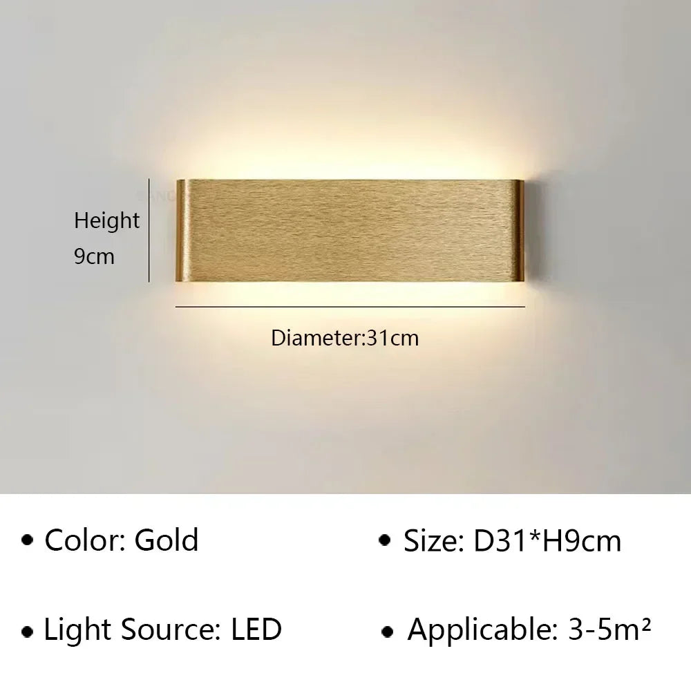 Karnz | LumiEra Moderne LED Wandleuchte | Stilvolles Design | Warmweißes Licht für Schlafzimmer, Flur & Badezimmer