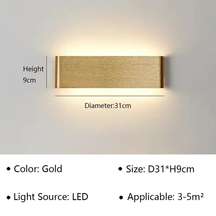 Karnz | LumiEra Moderne LED Wandleuchte | Stilvolles Design | Warmweißes Licht für Schlafzimmer, Flur & Badezimmer