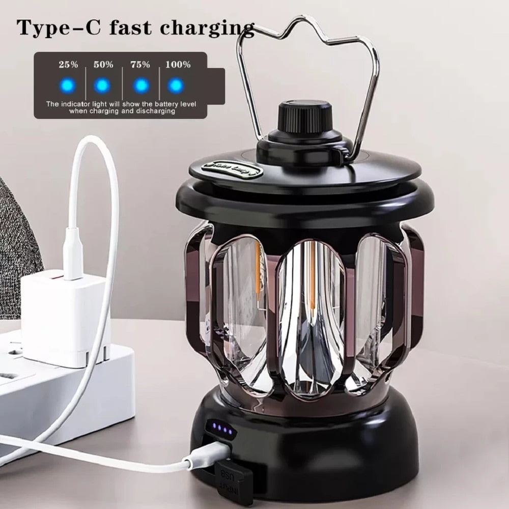 Retro Power Bank Camping LED Lampe | Karnz