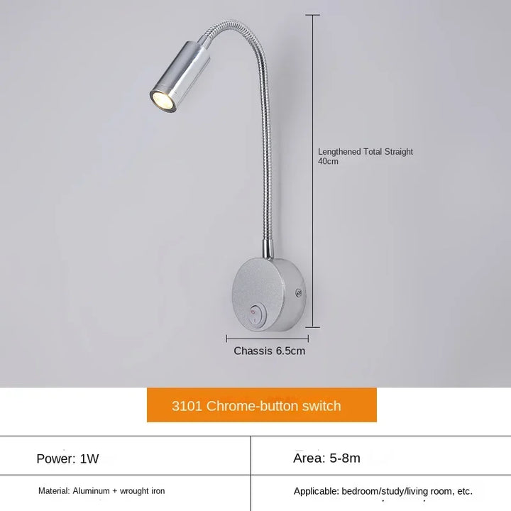 Karnz | Vielseitige LED-Wandleuchte: Modern, Flexibel, Perfekt zum Lesen im Bett