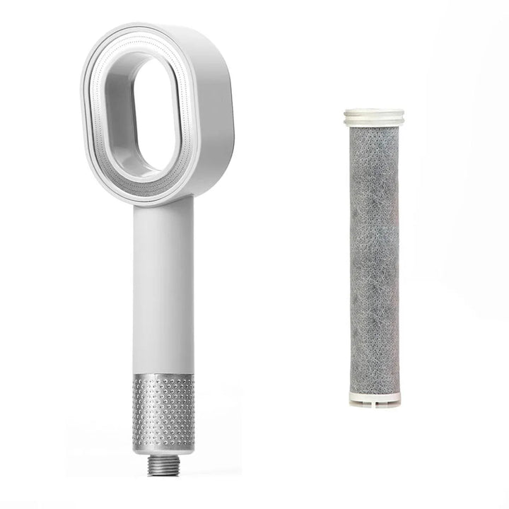 AquaGlow Beauty Filter Duschkopf – Hochdruck, wassersparend und gereinigtes Duschen – rundes Handmodell Karnz