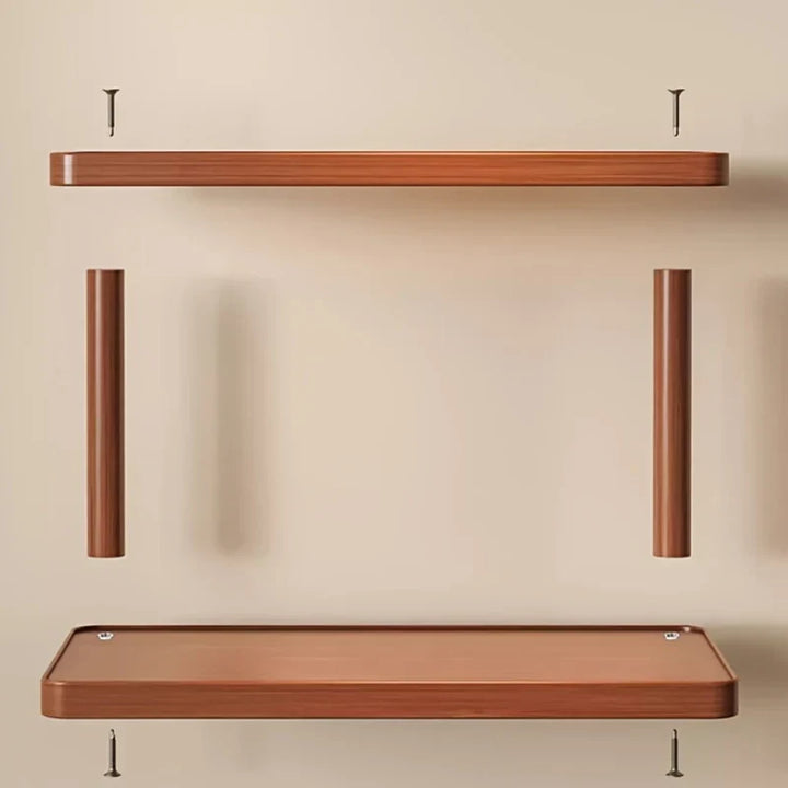 BambuCasa 2-stufiges Holzregal Karnz