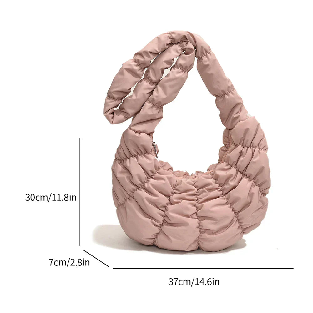 Puff Croissant Schultertasche
