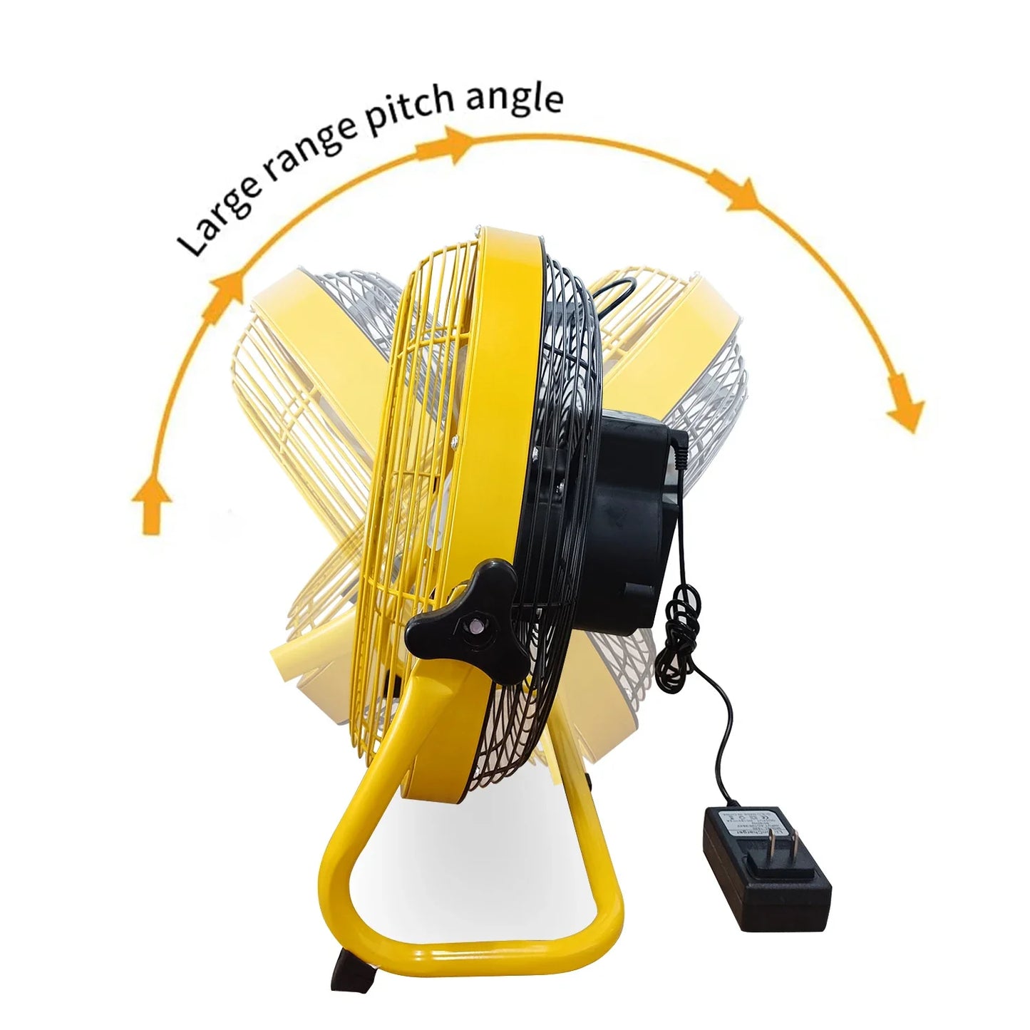 214-Zoll Tragbarer Wiederaufladbarer Tischventilator – Solar- und AC-betriebene Dual-Input für Zuhause, Camping und Angeln | Karnz