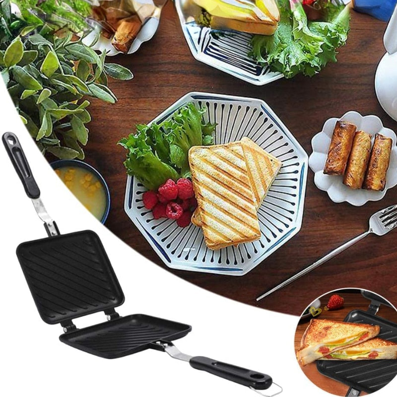 Karnz | Doppelseitiger Antihaft-Sandwich-Maker-Pfanne