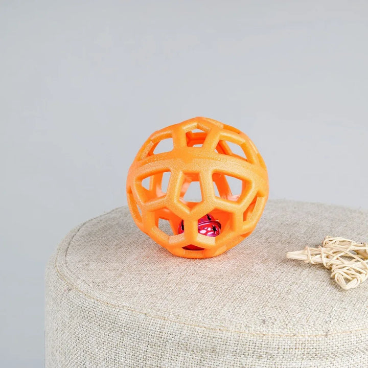 Kauball aus Naturgummi mit Glocke Karnz