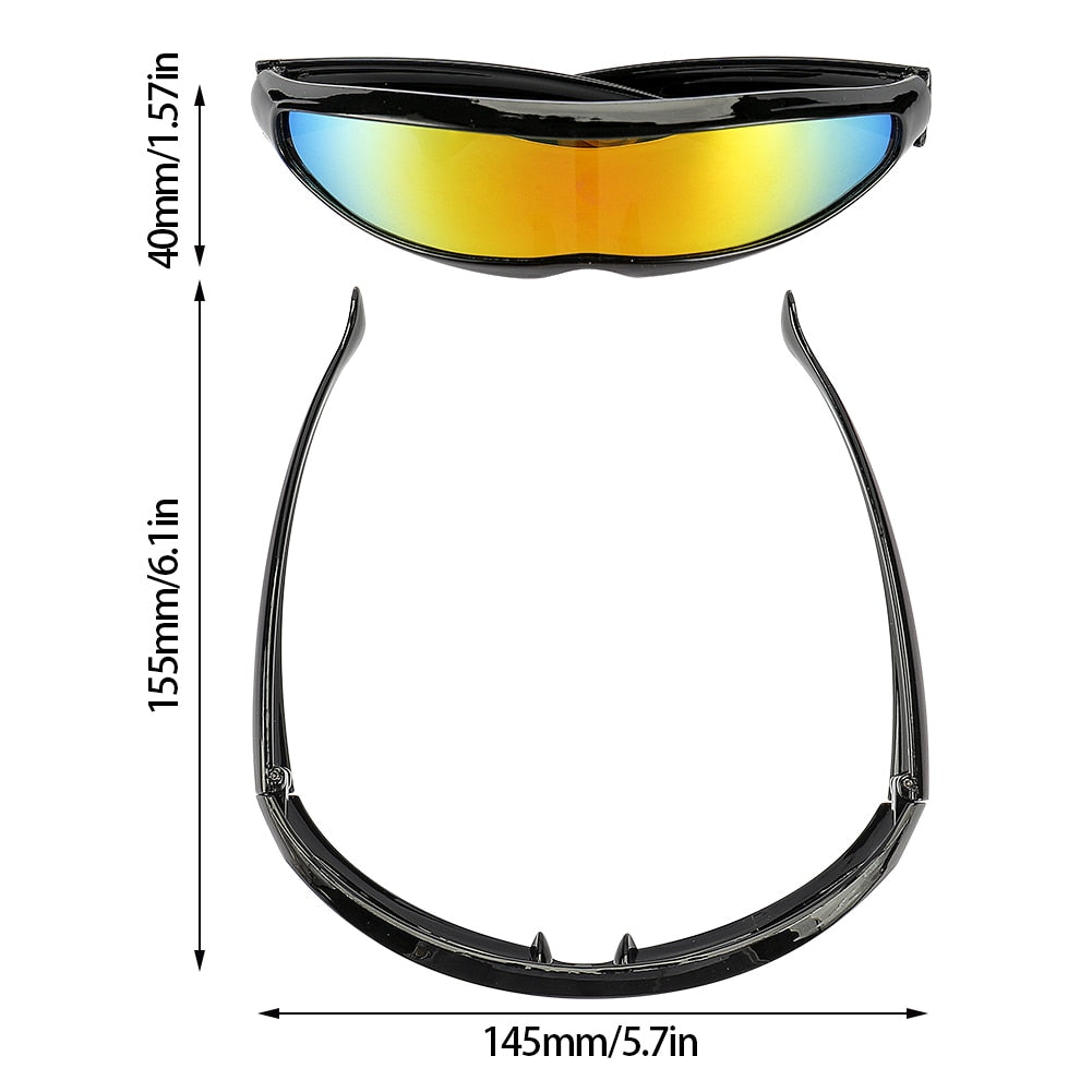 Karnz | Futuristische Cyborg Cosplay Sonnenbrille