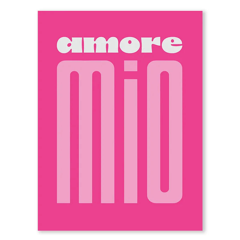 Pink Retro Liebe Zitat Wandkunst Feine Kunst Leinwanddrucke Typografische Bilder Für Schlafzimmer Wohnzimmer Hotelzimmer Modernes Apartment Wandkunst Dekor | Karnz