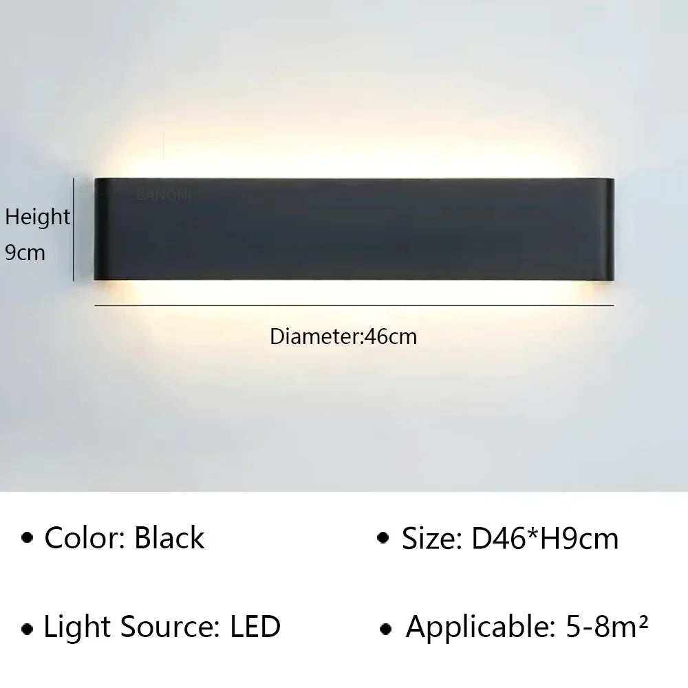 Karnz | LumiEra Moderne LED Wandleuchte | Stilvolles Design | Warmweißes Licht für Schlafzimmer, Flur & Badezimmer