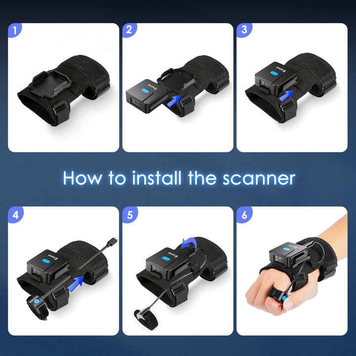 Karnz | Smart Scan Bluetooth Barcode Reader Handschuh