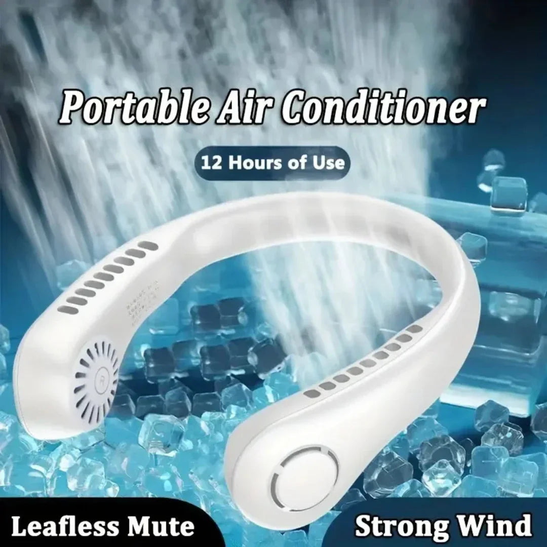 Tragbarer Mini-Hals-Hängetransistor - Luftgekühlter, tragbarer USB-Fan für Outdoor-Sportarten, Laufen, Reisen, schaufelloses Design | Karnz