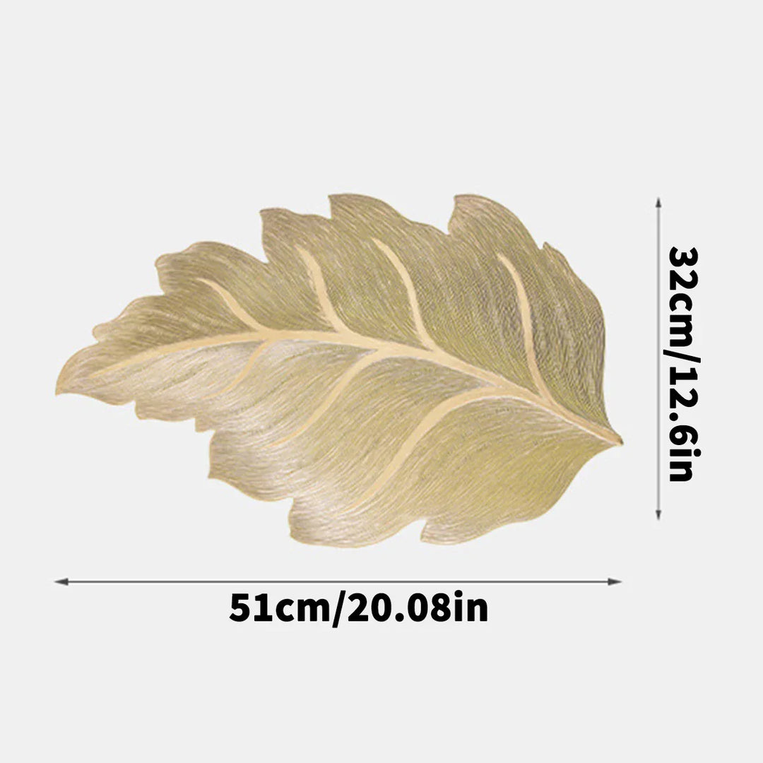 Gold Leaf Form Dekoratives ServiertaKarnzett | Karnz