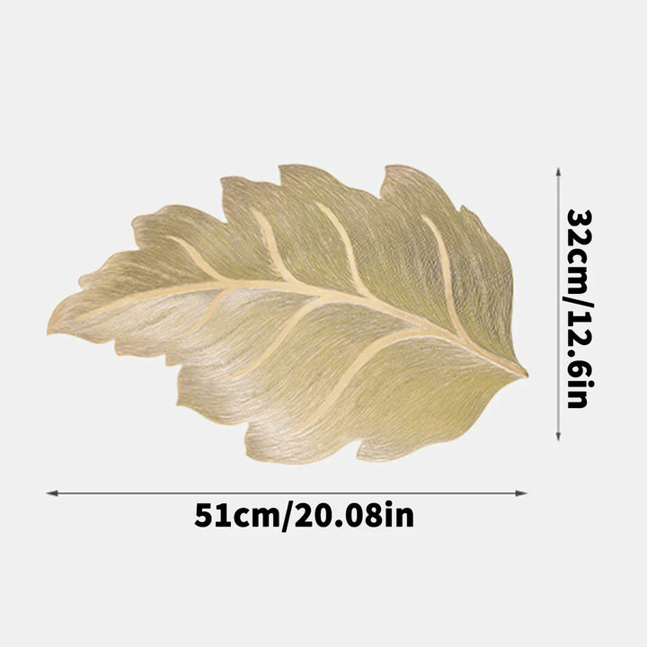 Gold Leaf Form Dekorativer Servierteller | Karnz