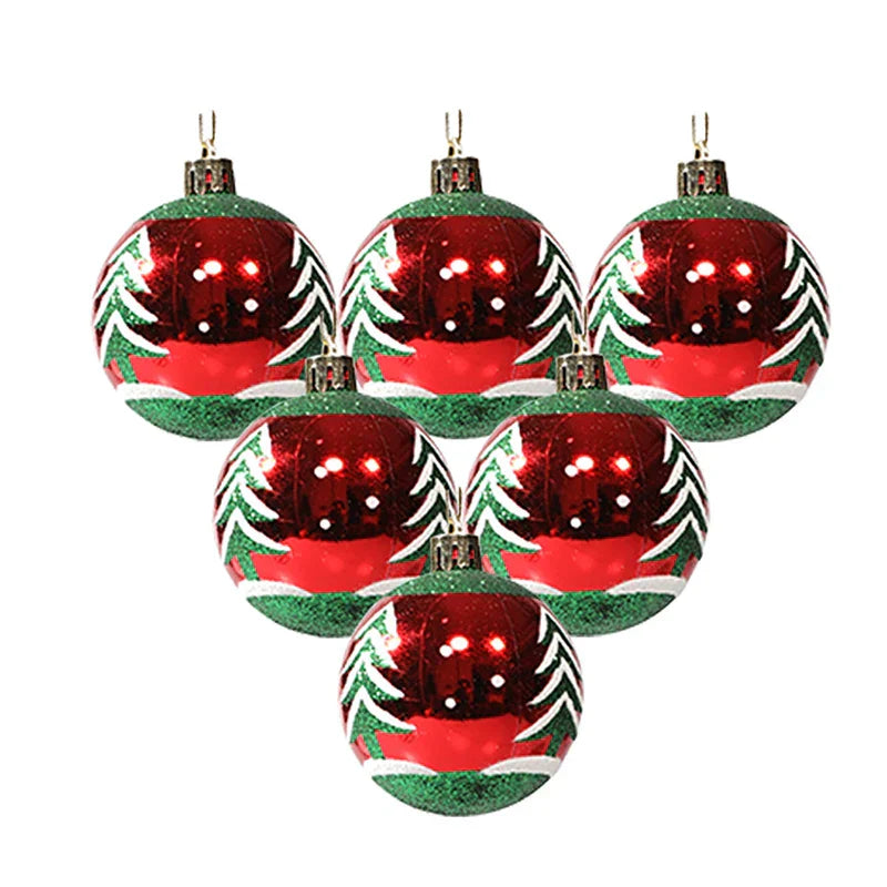 Elegante Schneeflocken Weihnachtskugeln Set – Hochwertige Christbaumkugeln in Rot, Weiß und Gold, perfekt für festliche Baumdeko zu Weihnachten | Karnz