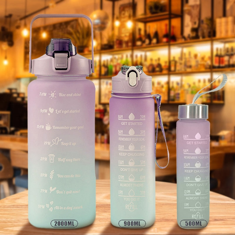 All Day Hydrate Zeit Marker Wasserflasche | Karnz